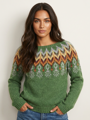 Vintage Nordic Knit Jumper - Anne