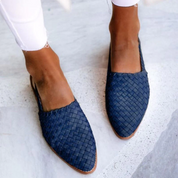Woven Slingback Ballet Flats - Elena