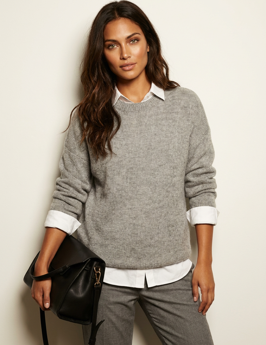 Relaxed soft knit sweater - Elowen