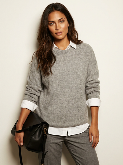 Relaxed soft knit sweater - Elowen
