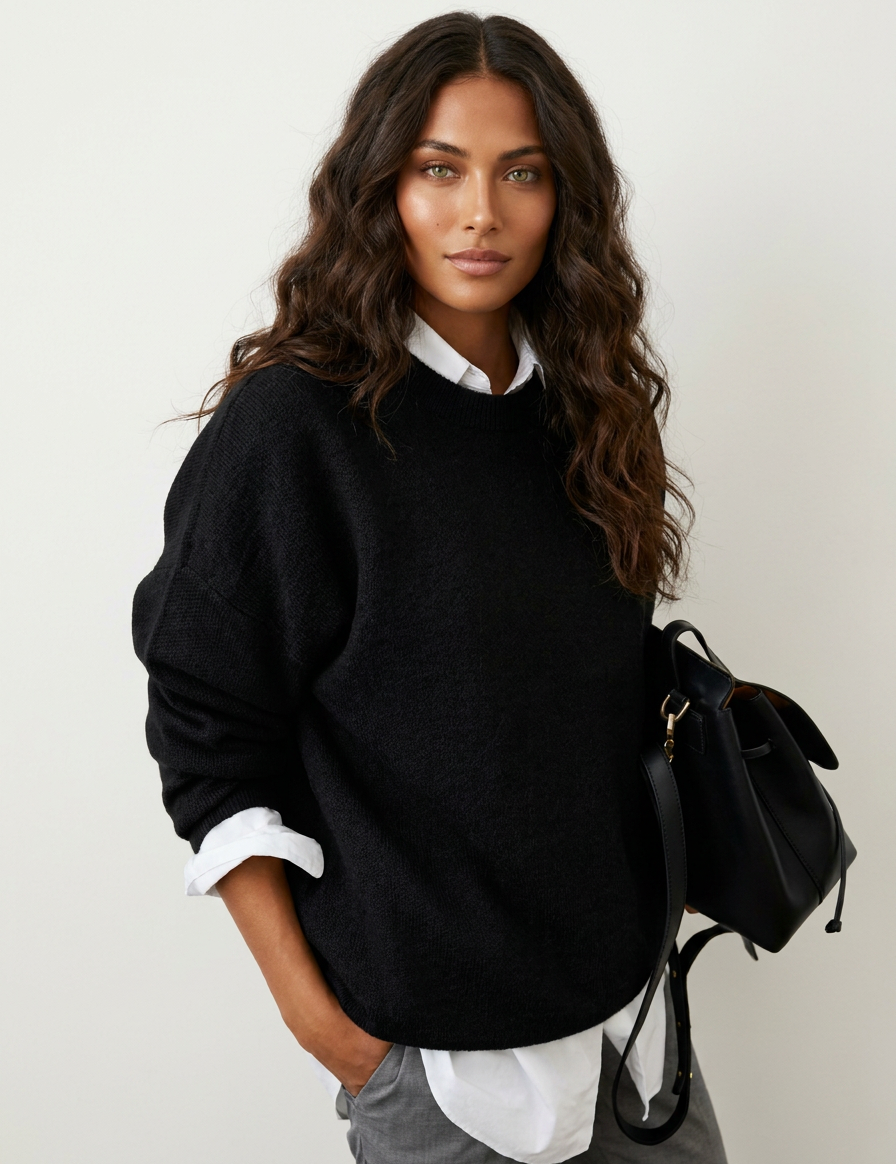 Relaxed soft knit sweater - Elowen