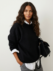 Relaxed soft knit sweater - Elowen