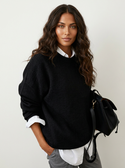 Relaxed soft knit sweater - Elowen