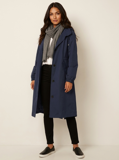 Oversized hooded raincoat - Norah