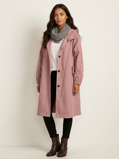 Oversized hooded raincoat - Norah