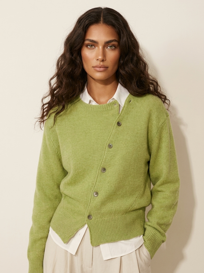 Asymmetrical knit cardigan - Liora