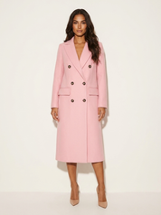 Elegant longline wool coat - Camille